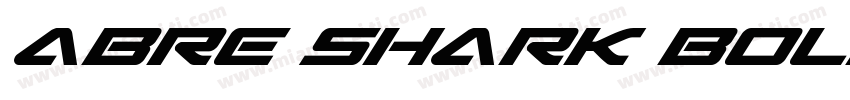 abre Shark Bold字体转换